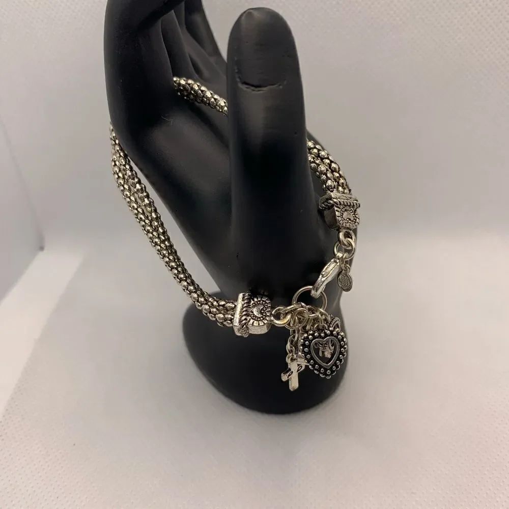 Premier Designs Double Strand Charm Bracelet
